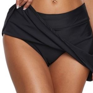 Target Merona mini skirt bikini bottom black Med